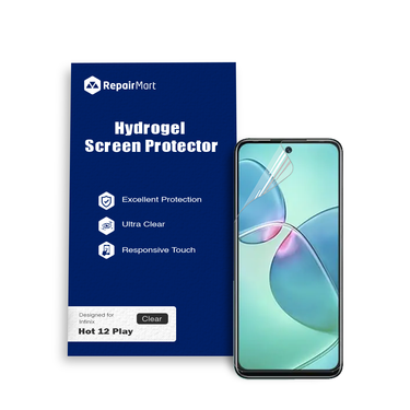 Infinix Hot 12 Play Compatible Premium Hydrogel Screen Protector With Full Coverage Ultra HD